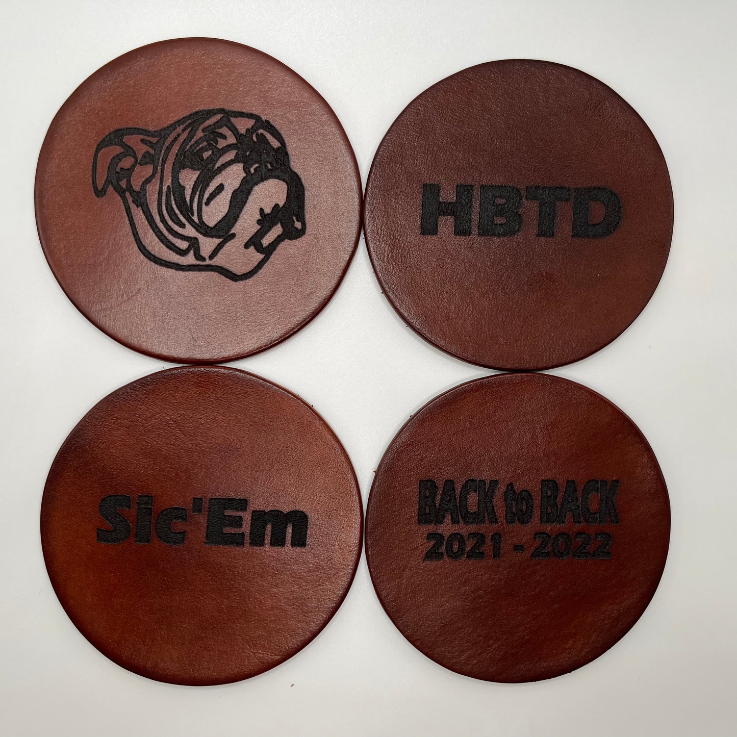 Gameday Coasters - Brown - wesleysupplycompany