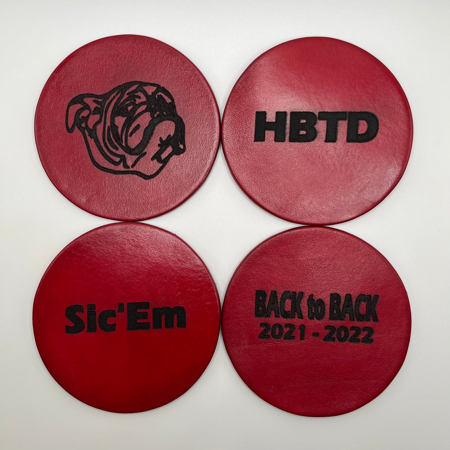 Gameday Coasters - Red - wesleysupplycompany