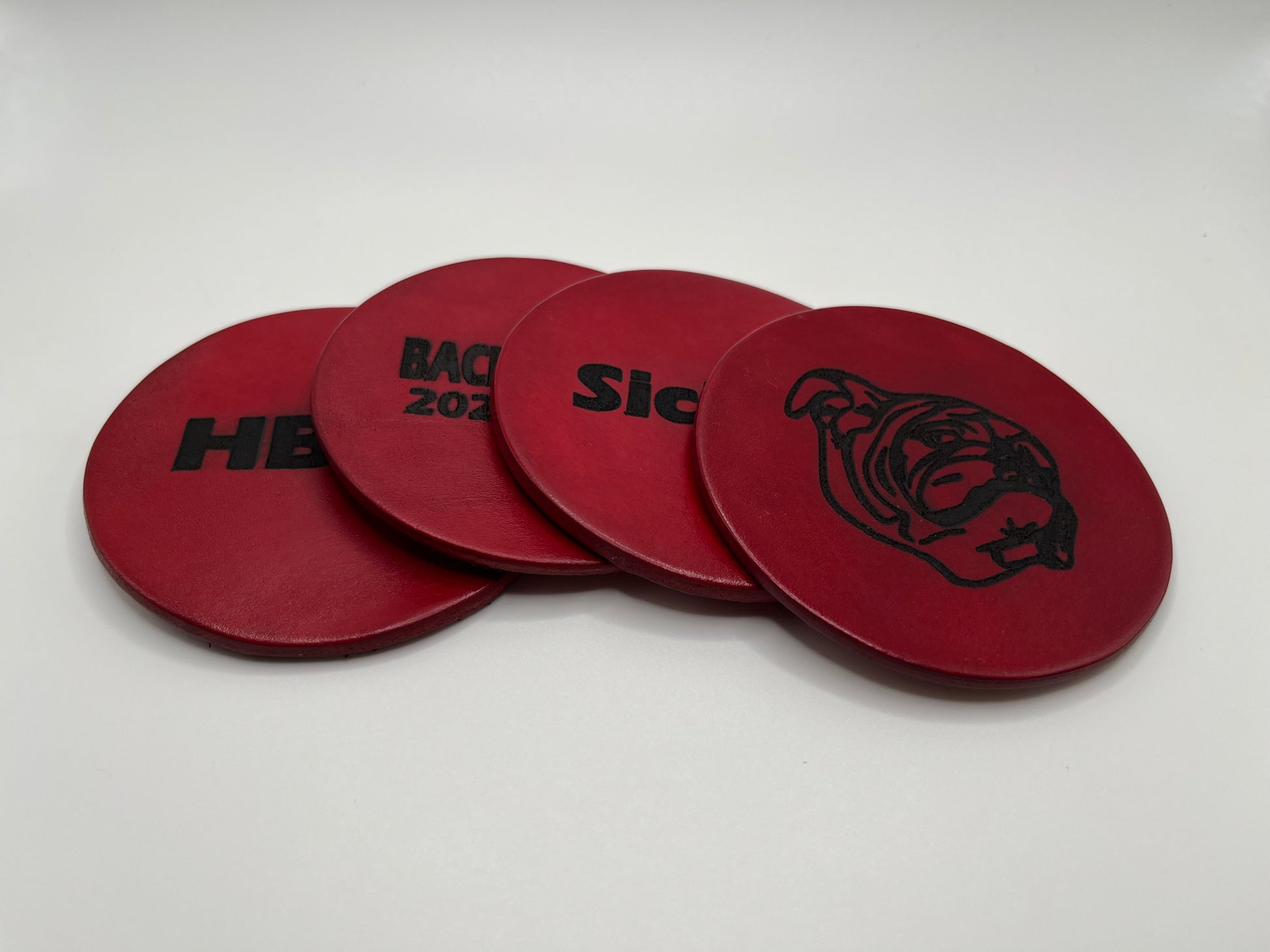 Gameday Coasters - Red - wesleysupplycompany